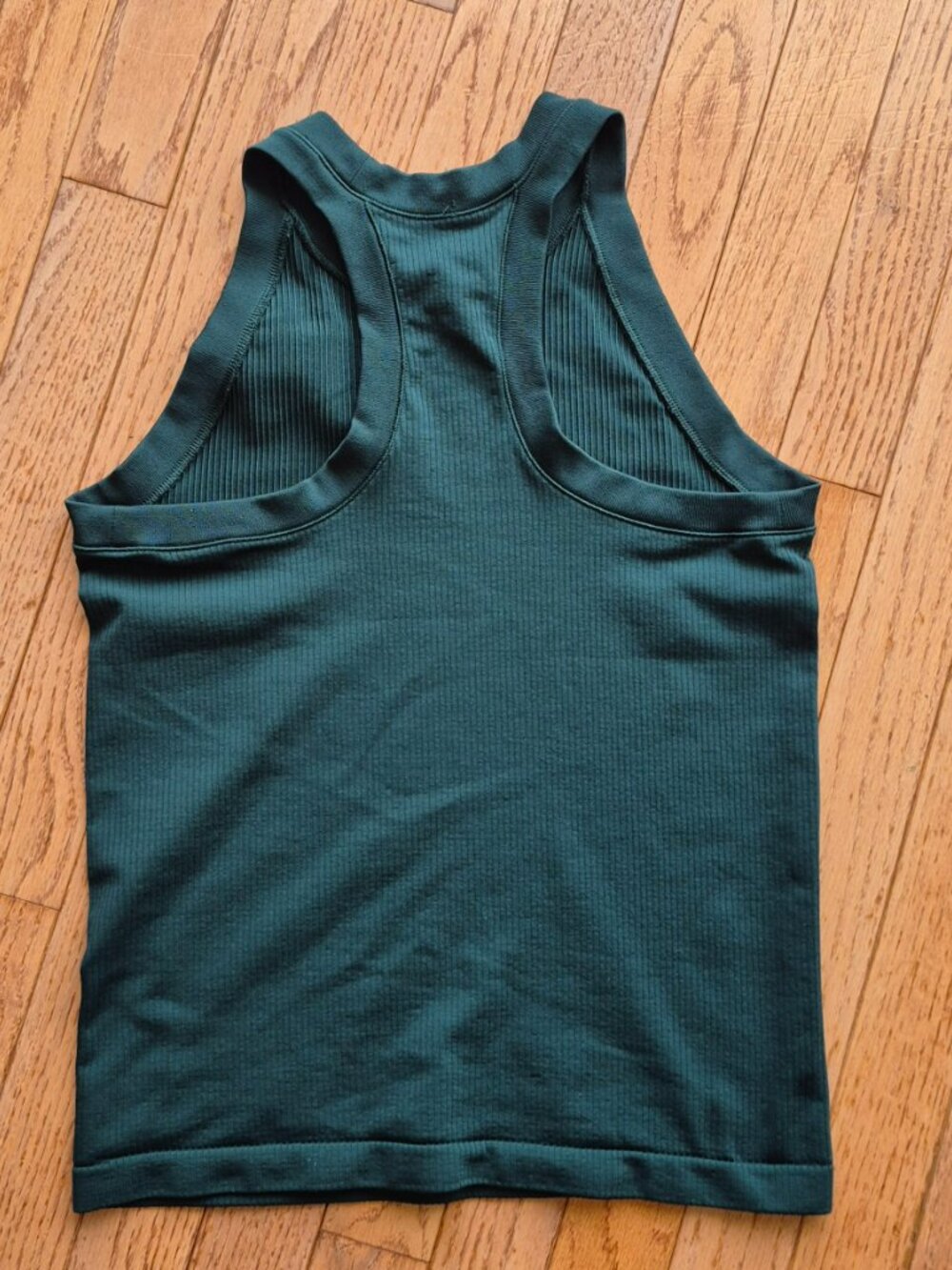 Athleta Ribbed Tank Top in Forest Green